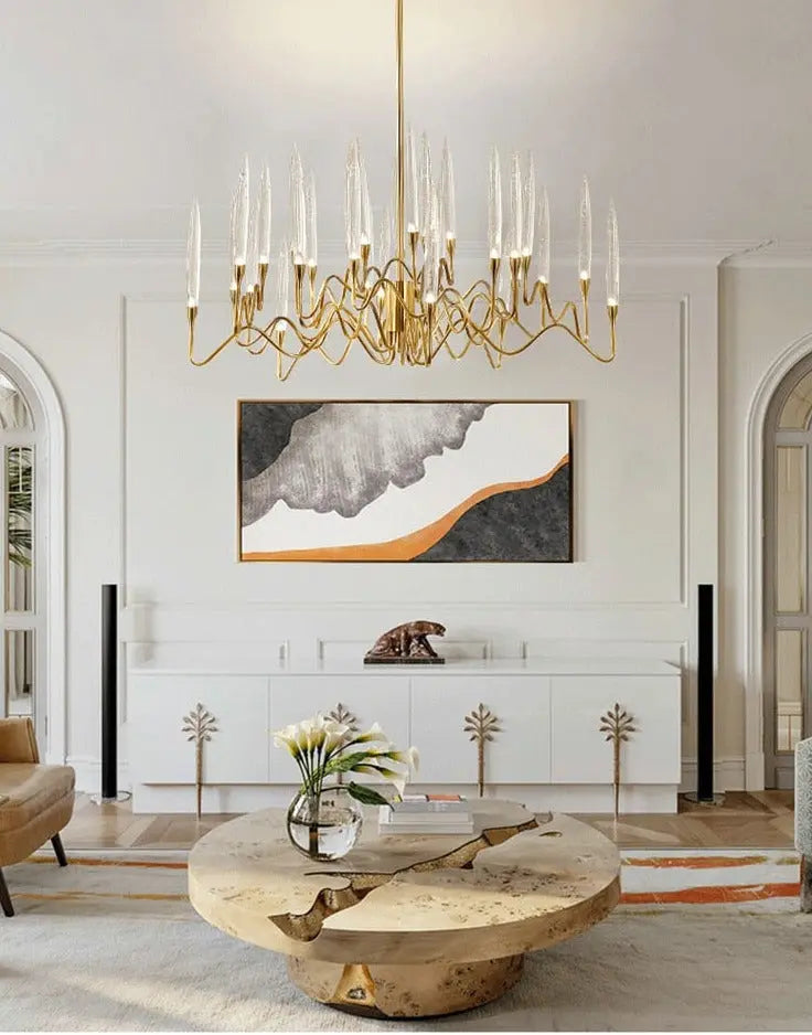 Luxury Nordic Tree Branch Candle Shaped Crystal Chandelier ChandeliersLife®