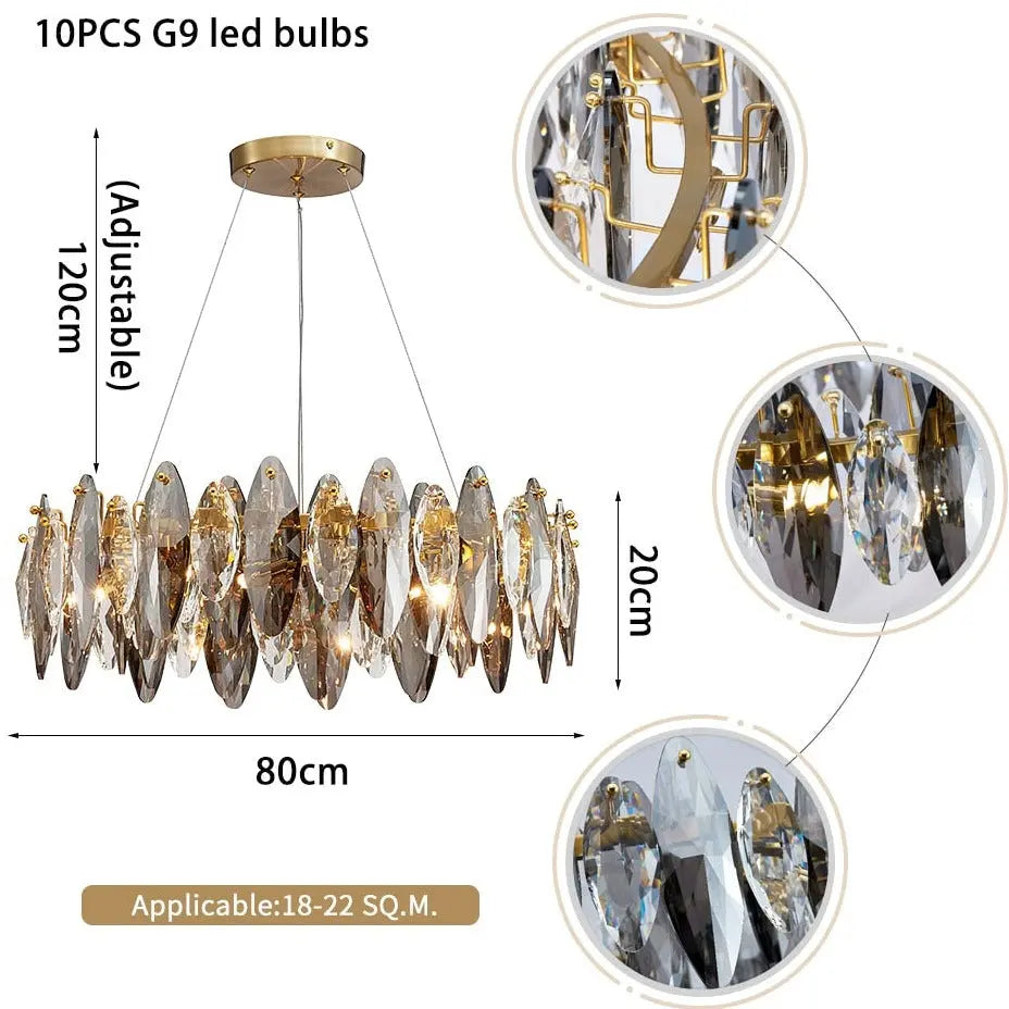 Luxury Modern Hanging Crystal Chandelier ChandeliersLife®