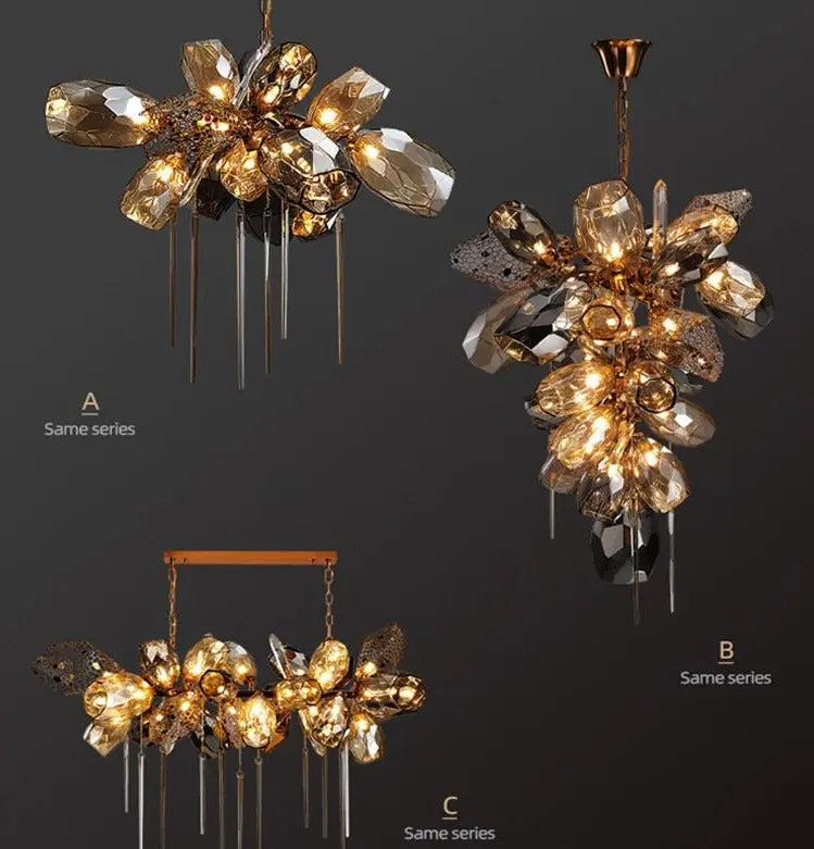 Modern Luxury Villa Glass Chandelier ChandeliersLife®