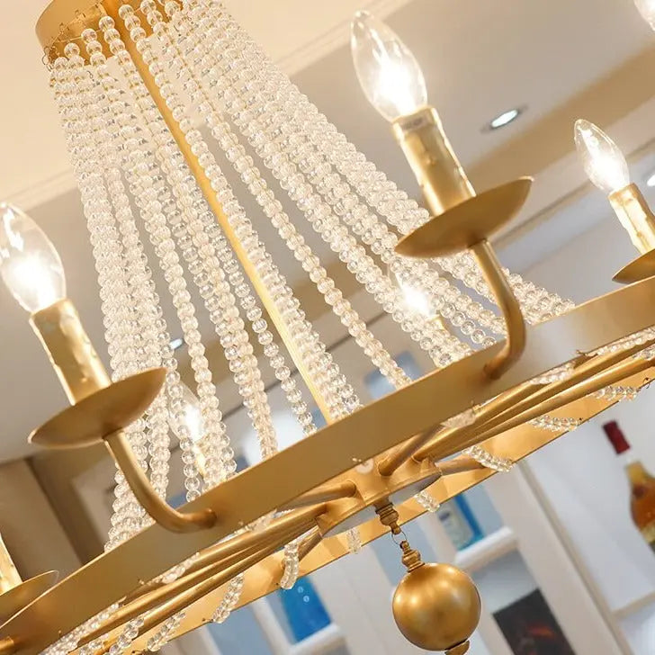 Country Candle Crystal Chandelier ChandeliersLife®