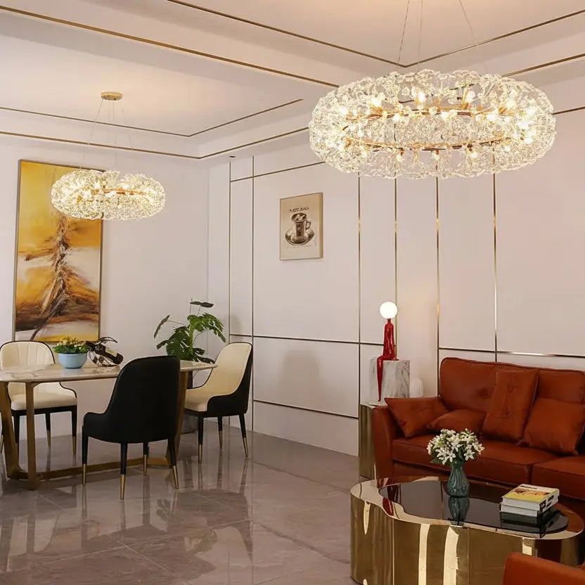 Gold Luxury Circular Chandelier ChandeliersLife®