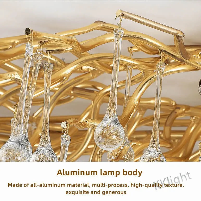 Ceiling Luxury Gold Crystal LED Chandelier ChandeliersLife®