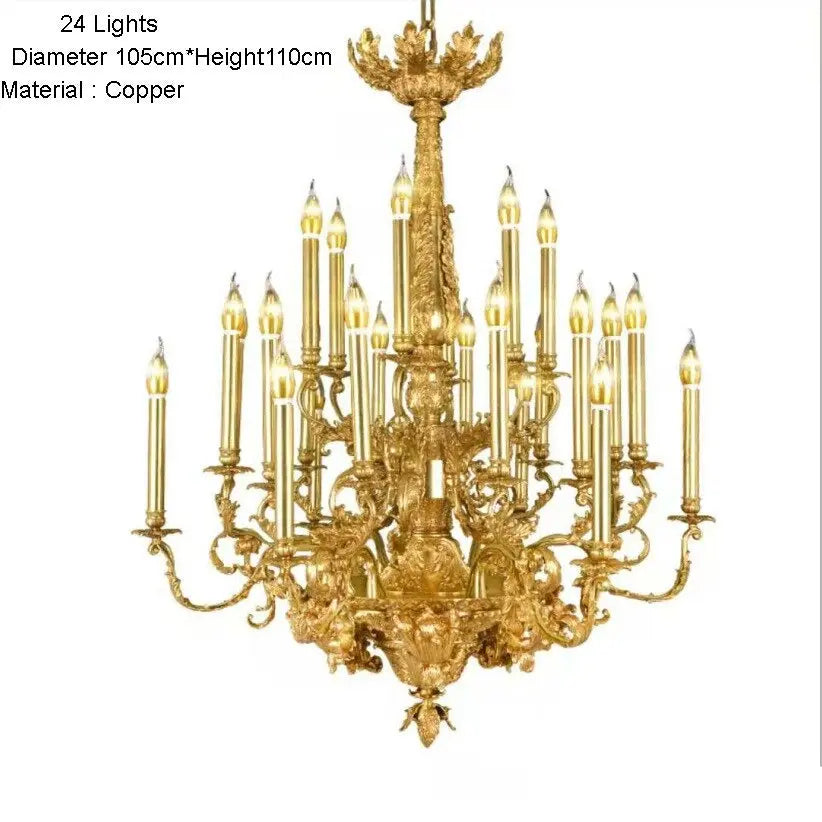 French Copper Luxury Villa Chandelier ChandeliersLife®