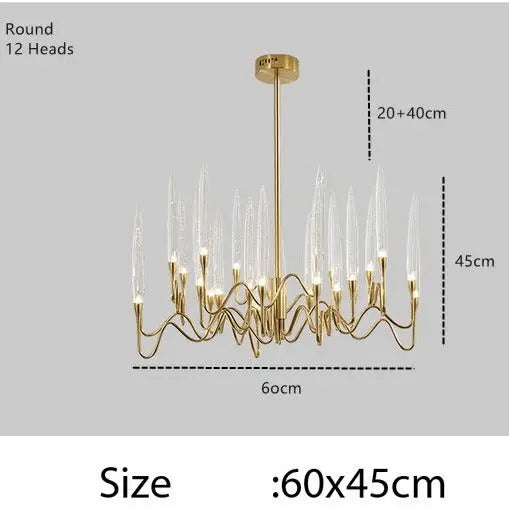 Luxury Nordic Tree Branch Candle Shaped Crystal Chandelier ChandeliersLife®