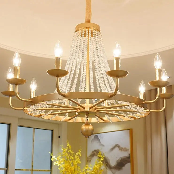 Country Candle Crystal Chandelier ChandeliersLife®