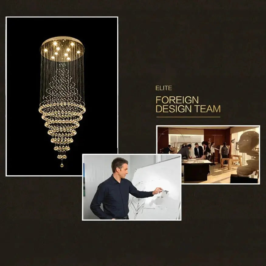 Modern Drop Crystal Chandelier ChandeliersLife®