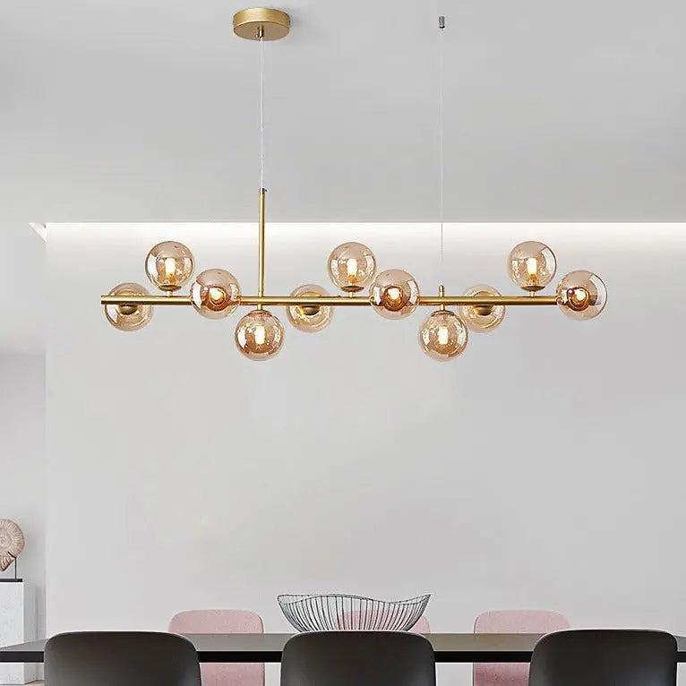 Modern Long Dining Room Chandeliers Glass Ball ChandeliersLife®