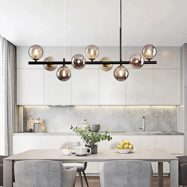 Modern Long Dining Room Chandeliers Glass Ball ChandeliersLife®