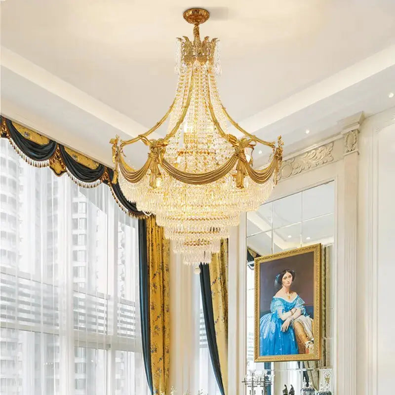 Crown Shape Crystal Chandelier ChandeliersLife®