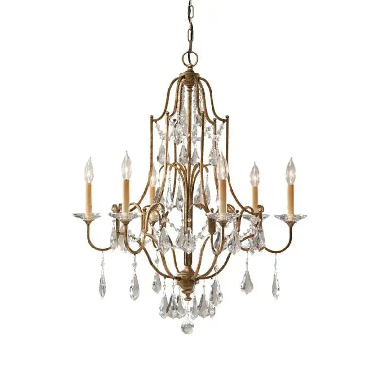 Retro Gold Crystal Chandelier ChandeliersLife®