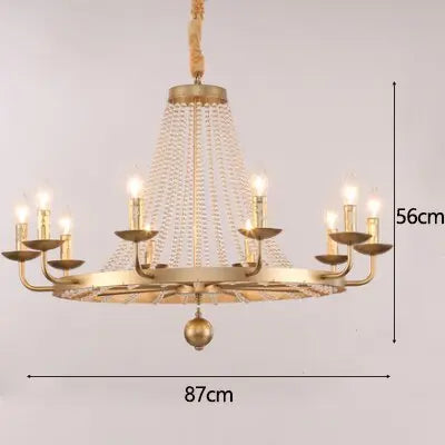 Country Candle Crystal Chandelier ChandeliersLife®