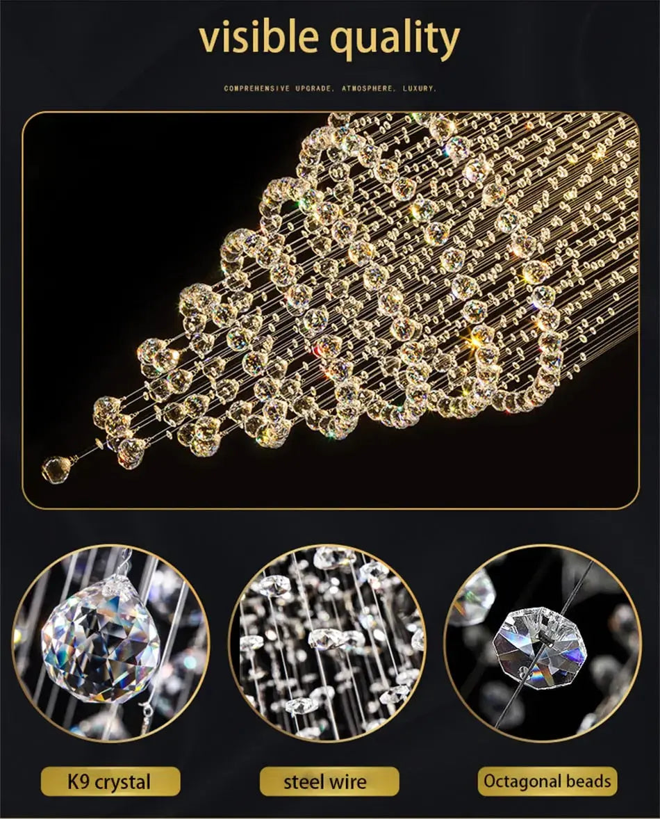 Modern Drop Crystal Chandelier ChandeliersLife®