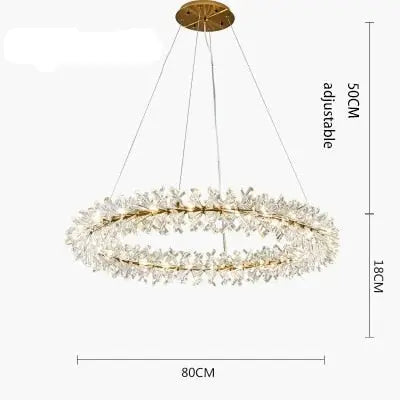 New Luxury Crystal Flower Chandelier ChandeliersLife®