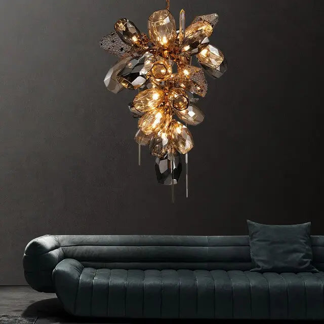 Modern Luxury Villa Glass Chandelier ChandeliersLife®