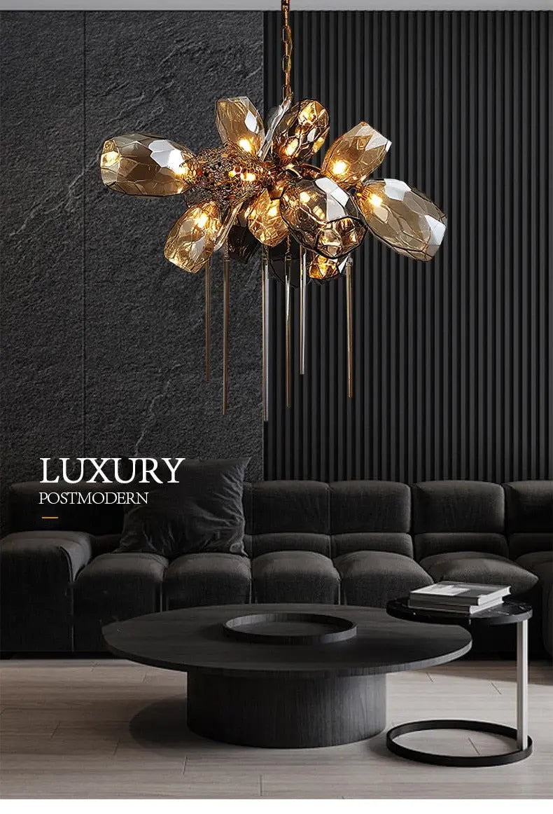 Modern Luxury Villa Glass Chandelier ChandeliersLife®