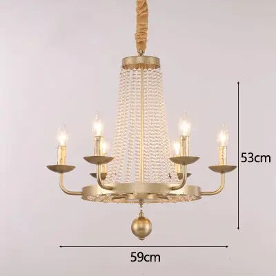 Country Candle Crystal Chandelier ChandeliersLife®