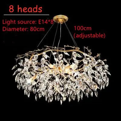 Modern Luxury Gold Crystal Art Decor Hanging Chandelier ChandeliersLife®