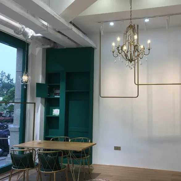 Retro Gold Crystal Chandelier ChandeliersLife®