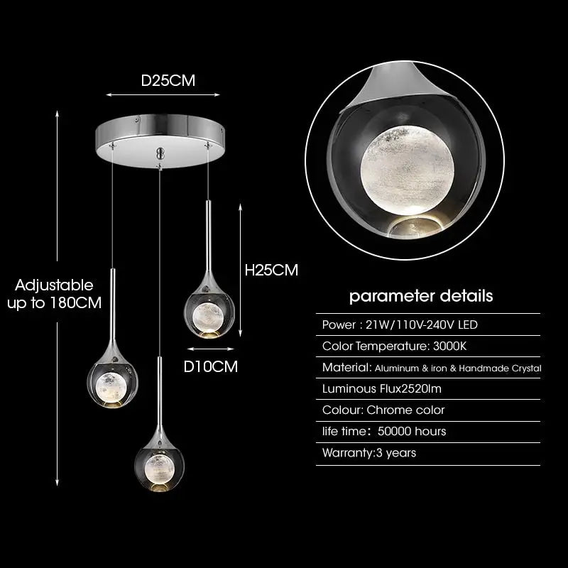 Moon Shape Pendant Light ChandeliersLife®