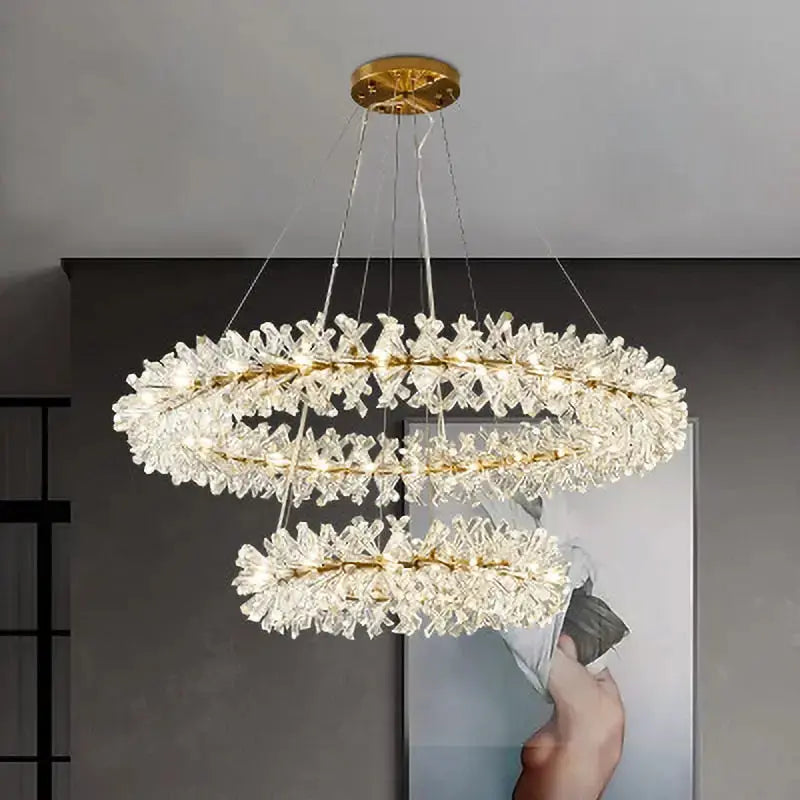 New Luxury Crystal Flower Chandelier ChandeliersLife®