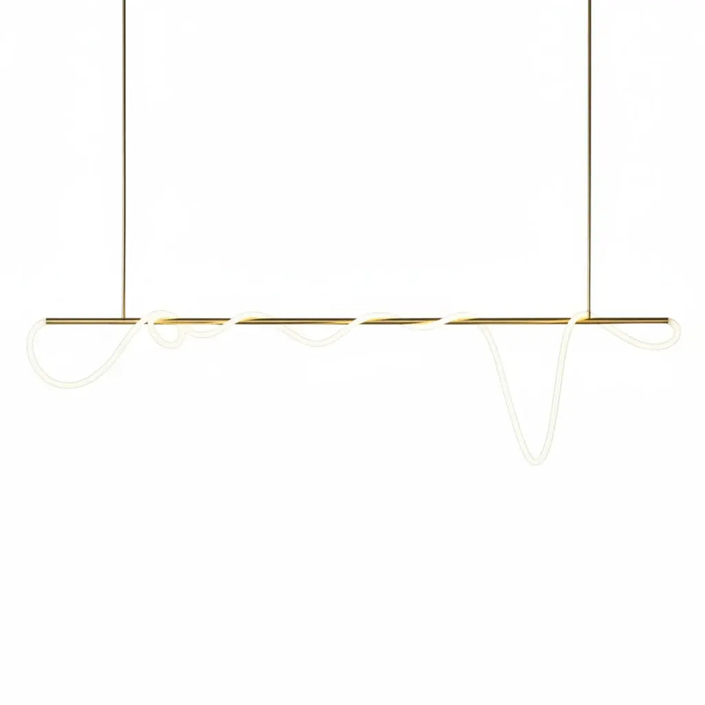 Modern Long Hose Led Chandelier - Brass ChandeliersLife®