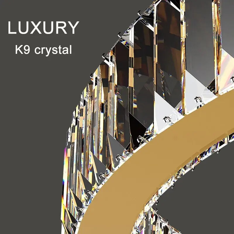 Luxury Modern Ring Crystal Chandelier - Chrome ChandeliersLife®