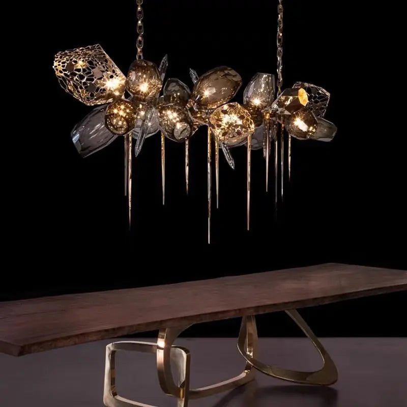Modern Luxury Villa Glass Chandelier ChandeliersLife®