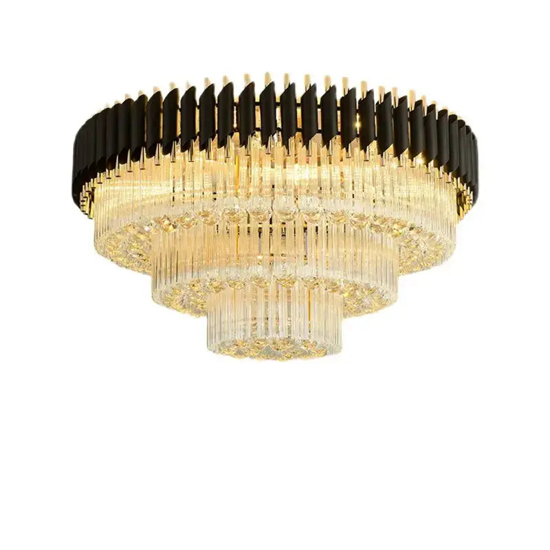 Round Designer Crystal Ceiling Lamp ChandeliersLife®