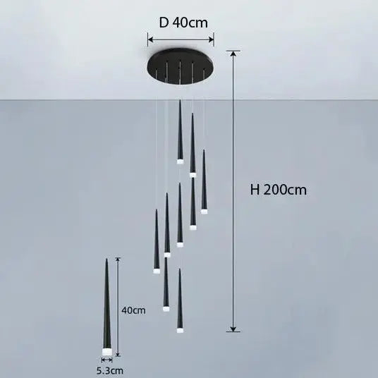 Long Stair Chandelier ChandeliersLife®