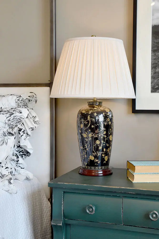 Black Birds Table Lamp Elstead Lighting
