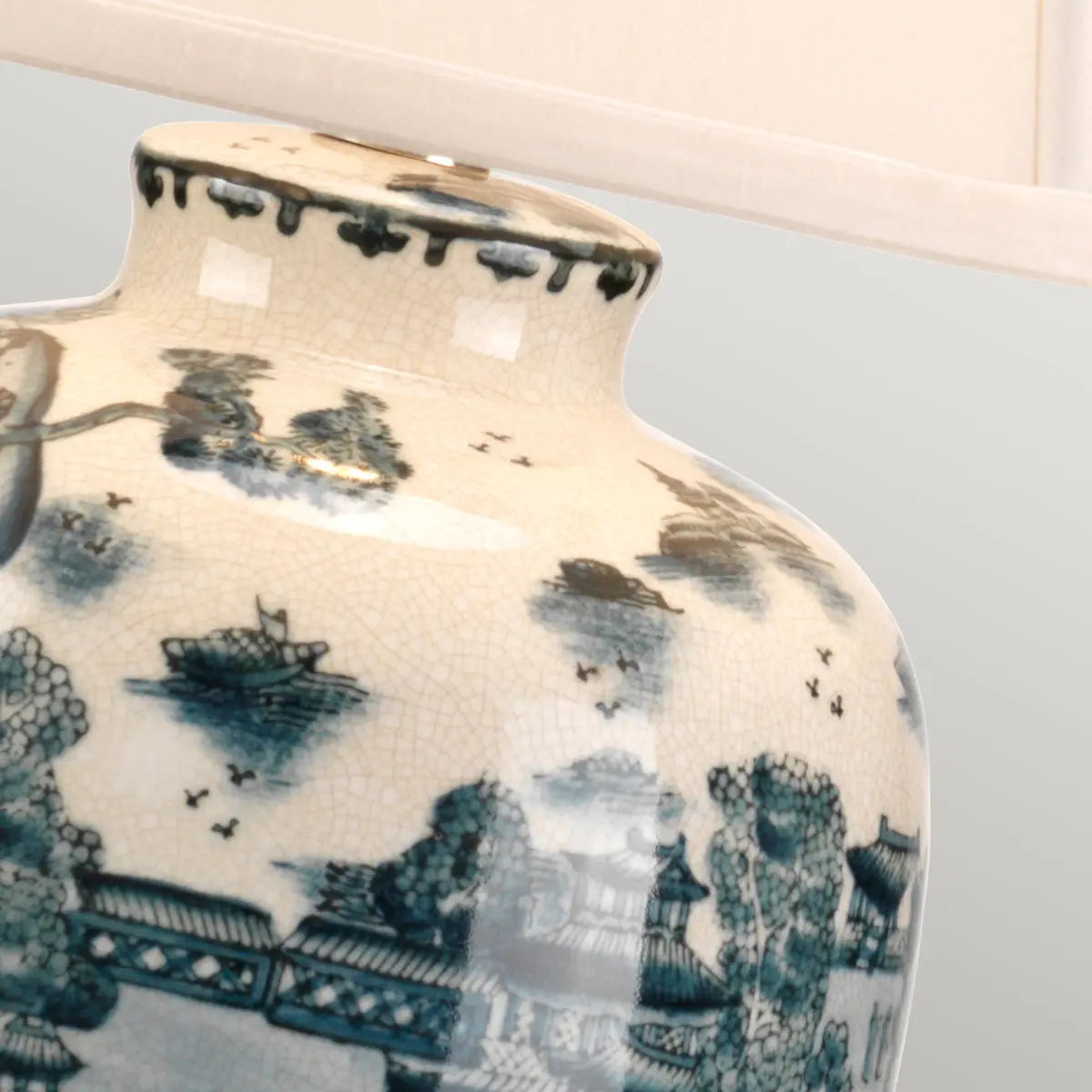 Blue Traditional Table Lamp Elstead Lighting
