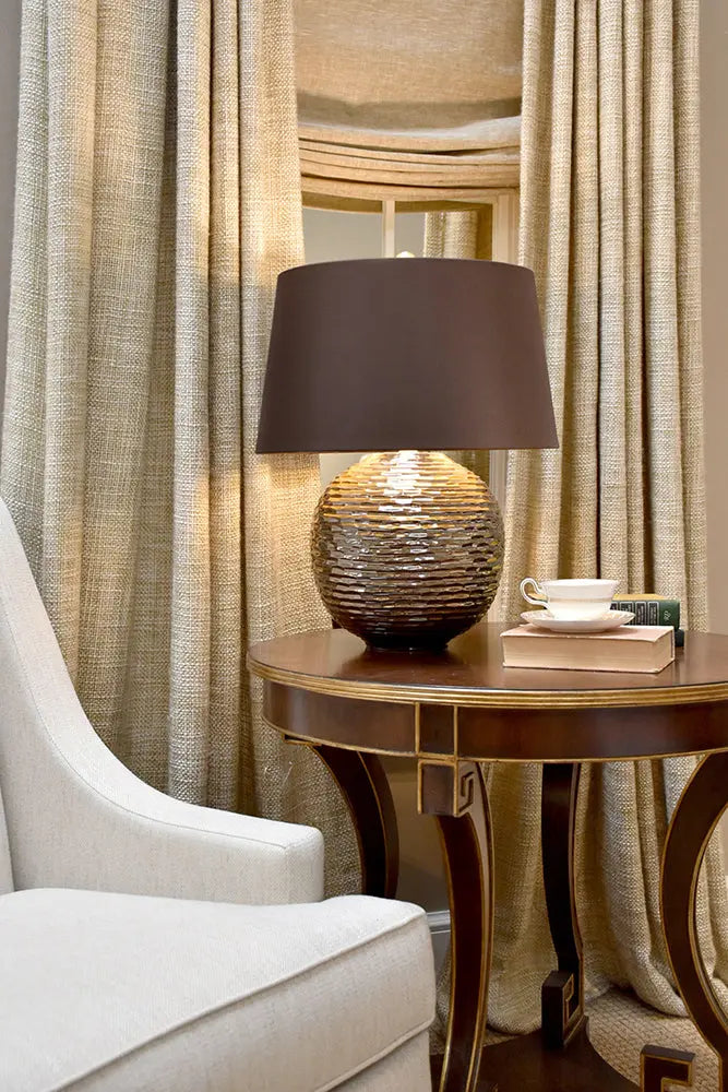 Caesar Table Lamp - Gold Elstead Lighting