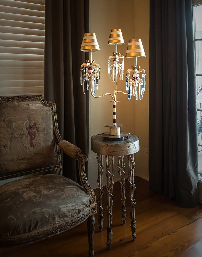 Birdland 3 Arm Table Lamp Elstead Lighting