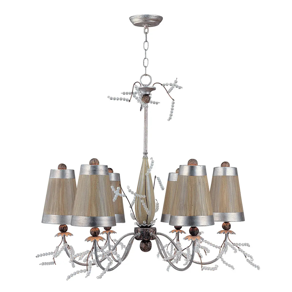 Kristal Luxe 6 Light Chandelier Elstead Lighting