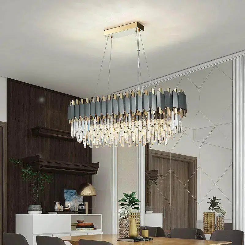 Modern Crystal Rectangular Chandelier ChandeliersLife®