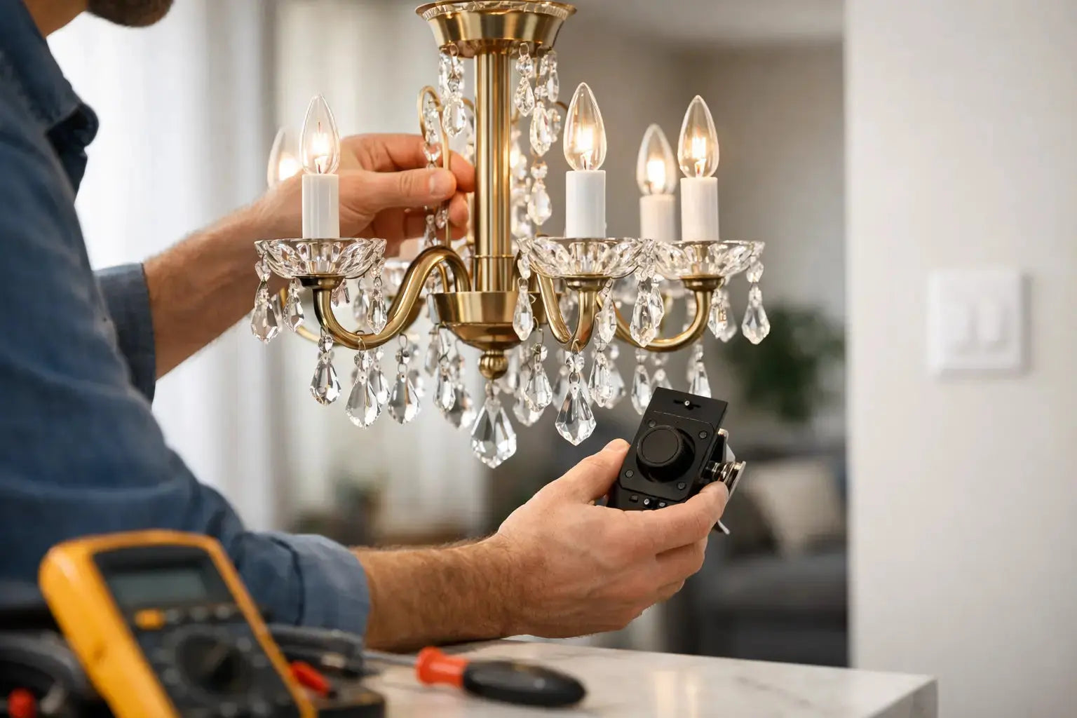 How to Install a Dimmer-Compatible Chandelier