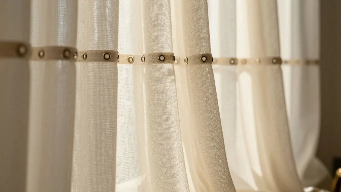 Dunelm eyelet curtains on sale now.