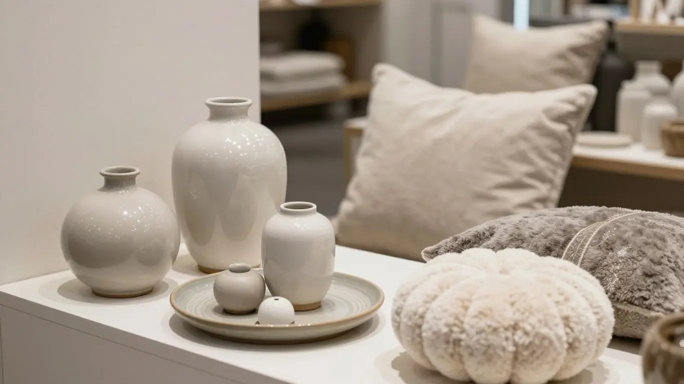 Elegant home decor items for retail spaces.