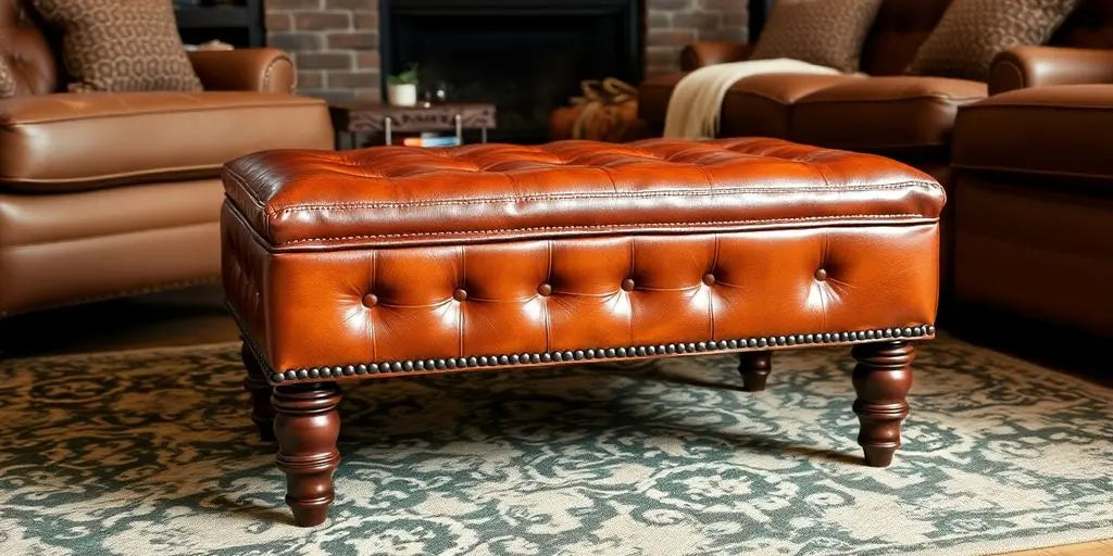 Discover-the-Elegance-of-a-Leather-Ottoman-for-Your-Living-Space ChandeliersLife®