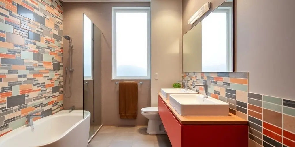 Transform-Your-Space-Creative-Ideas-for-a-Modern-Bathroom-Accent-Wall ChandeliersLife®