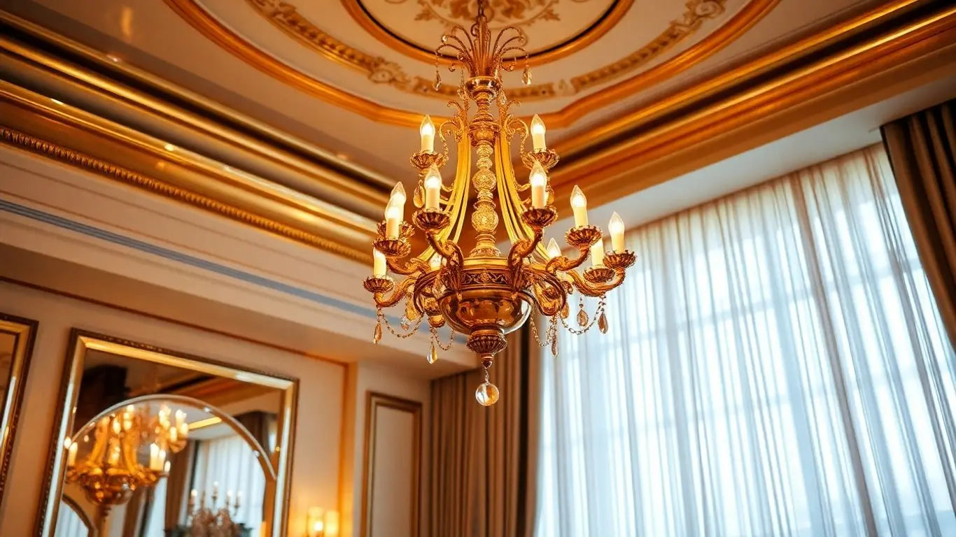 Illuminate-Your-Space-with-Elegant-Gold-Ceiling-Lights ChandeliersLife®