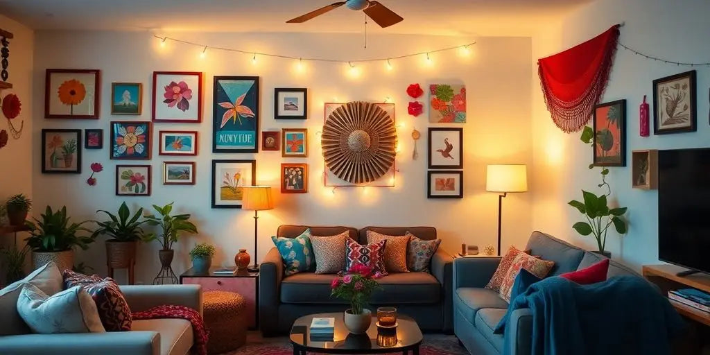 10-Creative-Cheap-Decorating-Ideas-for-Living-Room-Walls-That-Transform-Your-Space ChandeliersLife®