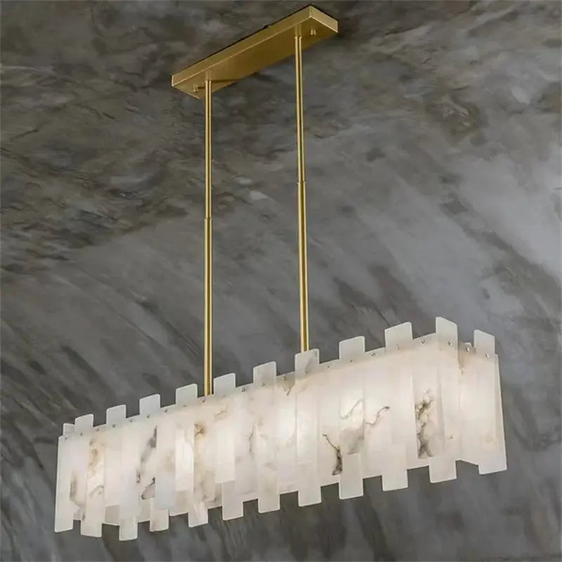 Modern Alabaster Linear Chandelier ChandeliersLife®