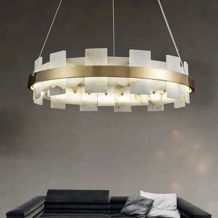 Modern Round Marble Chandelier ChandeliersLife®