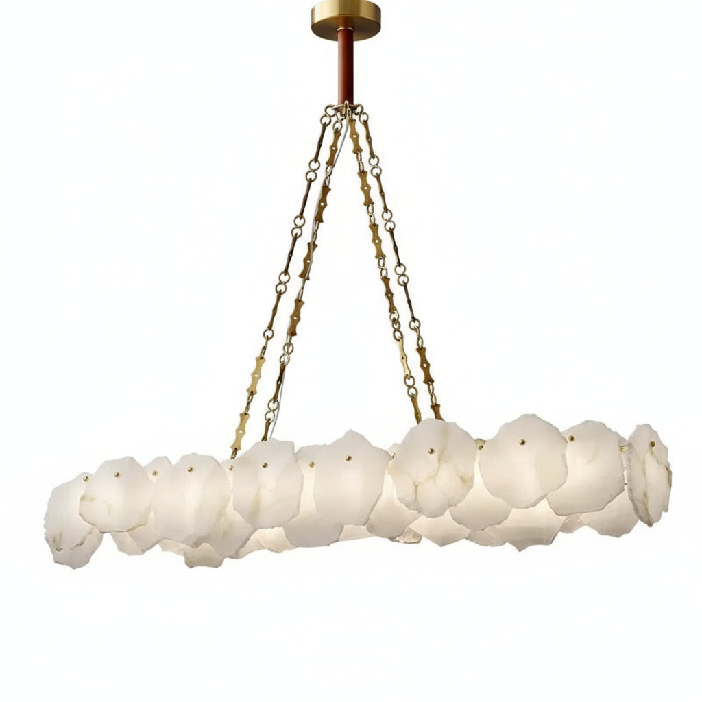 Marble Modern Snowflake Linear Chandelier ChandeliersLife®