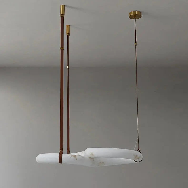 Contemporary Nordic Alabaster Designer Chandelier