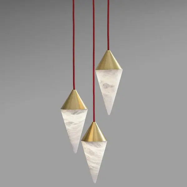 Modern Alabaster Cone Cluster Chandelier ChandeliersLife®