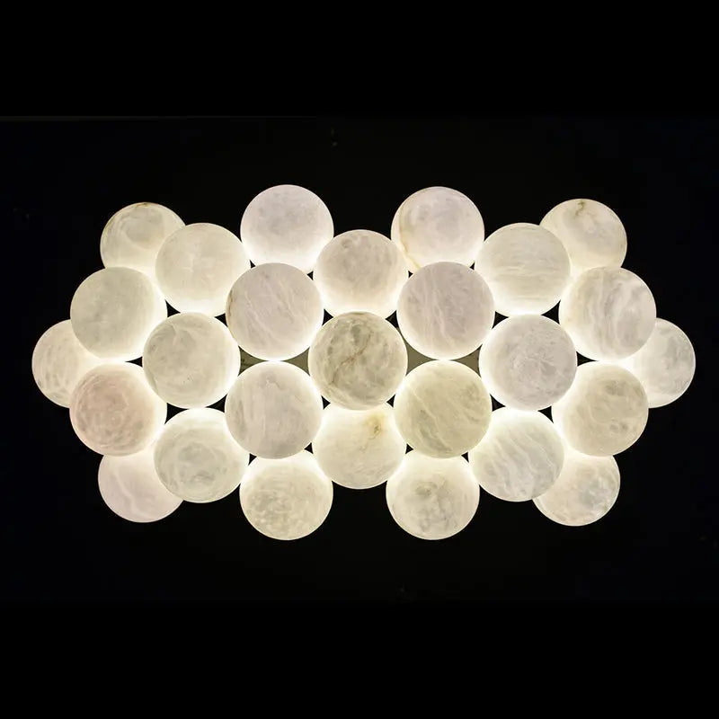 Rectangular Chandelier Alabaster Ball Chandelier ChandeliersLife®