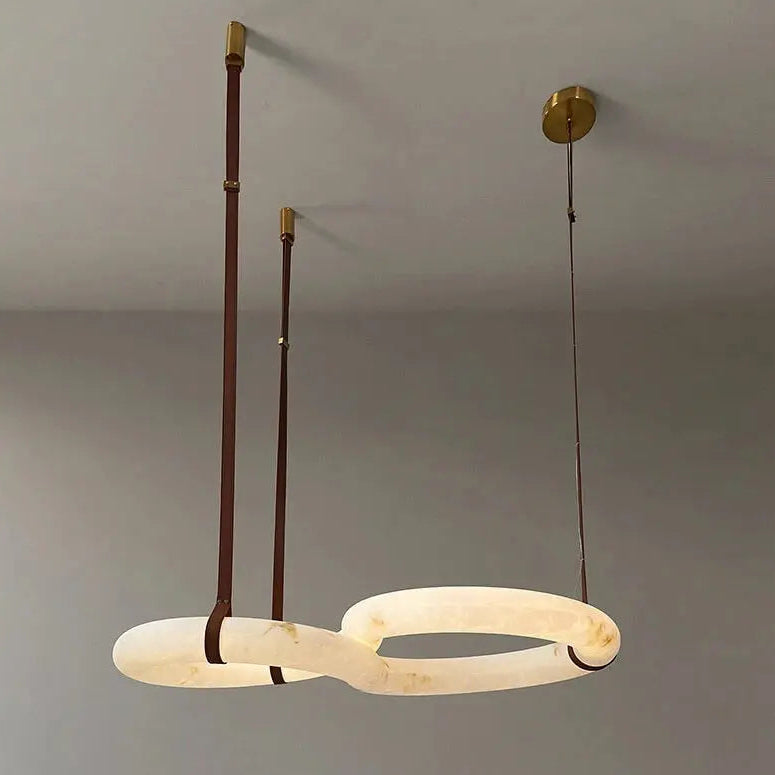 Contemporary Nordic Alabaster Designer Chandelier