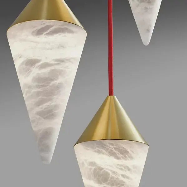 Modern Alabaster Cone Cluster Chandelier ChandeliersLife®